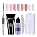 UR SUGAR 30ml Poly Quick Gel Nail Extension Builder Gel Lasting Finger Transparent Crystal Jelly Professional French Design Requires UV Lamp for Poly Manicure for Starter