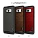 Galaxy S8 Case, Ringke [Flex S Series] Elite Coated Textured Modern Leather-Style Streamlined Anti-Fingerprint Advanced Shockproof Sophisticated Rustic Case for Samsung Galaxy S8 - Blazed Red