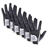 FINGER TEN New Mens RainGrip Hot Wet Weather Comfort Extra Value Left Hand LH and Right Hand RH Durable Golf Gloves Value 6 Pack