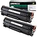LINKYO Compatible Toner Cartridge Replacement for Canon 128 (Black, 2-Pack) primary