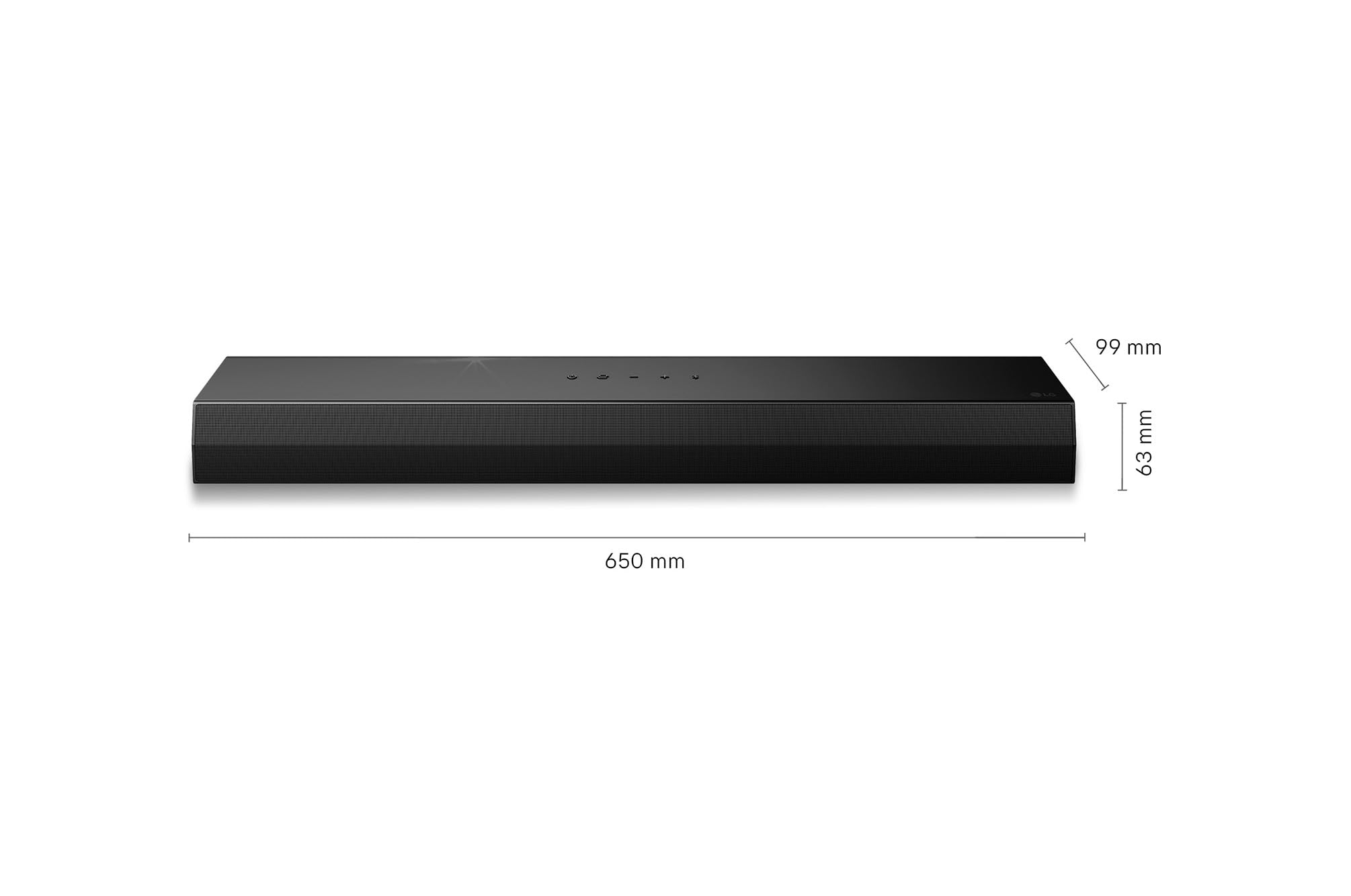 LG S20A 2.0ch Kompakte Soundbar (50W) mit Dolby Audio (AI Sound Pro, Wow Interface, Bluetooth, HDMI ARC, Wandmontage möglich) [2024], Schwarz 2