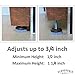 Chair Levelers - 16 Pack - Adjusting Felt Pads for Chair Legs and Furniture - Table Leveling Feet - 1/4-20 Adjustable Furniture Foot with t-nut and Instructions