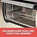 BLACK+DECKER TROS1000D SpaceMaker Under-Counter Toaster Oven, Black/Silver