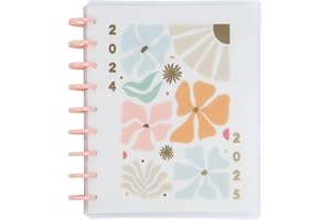 THE HAPPY PLANNER Happy Planner Disc Bound Mid-Year 12 Month Dashboard Planner, Academic Planner July 2024-June 2025, Classic Size Planner for School, Desert Thistle, 72 Pages, 12 Dividers, 2 Sticker Sheets, 7" x 9 3/4"