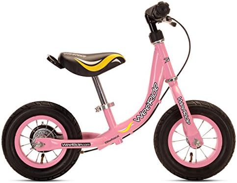 WeeRide First Baby Girls' Kids bike Pink 1 speed quality rear band brake metal headset and easy use seat clamp