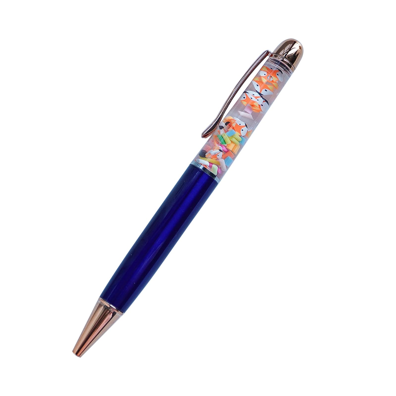 Sikyby Fox Animal Funny Pens Cute Floater Floating Liquid Writing Journaling Office Pen Unique Gift For Women Men