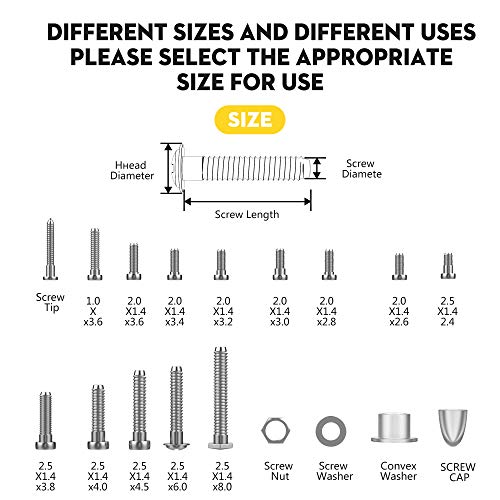 image for Hiketolight Eyeglass Repair Kit，Sunglasses Repair Kit with 1100pcs 