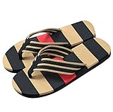 Male Slipper,Morecome Men Summer Stripe Flip Flops Shoes Sandals