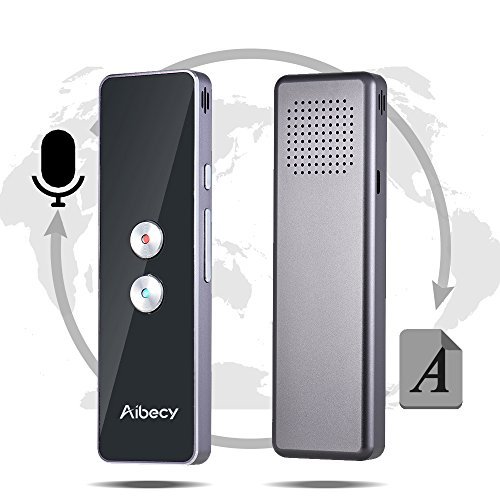 Aibecy Smart Language Translator Real-time Multi Speech/Text Translation Device with APP for Business Travel Shopping English Chinese French Spanish Japanese Arabic