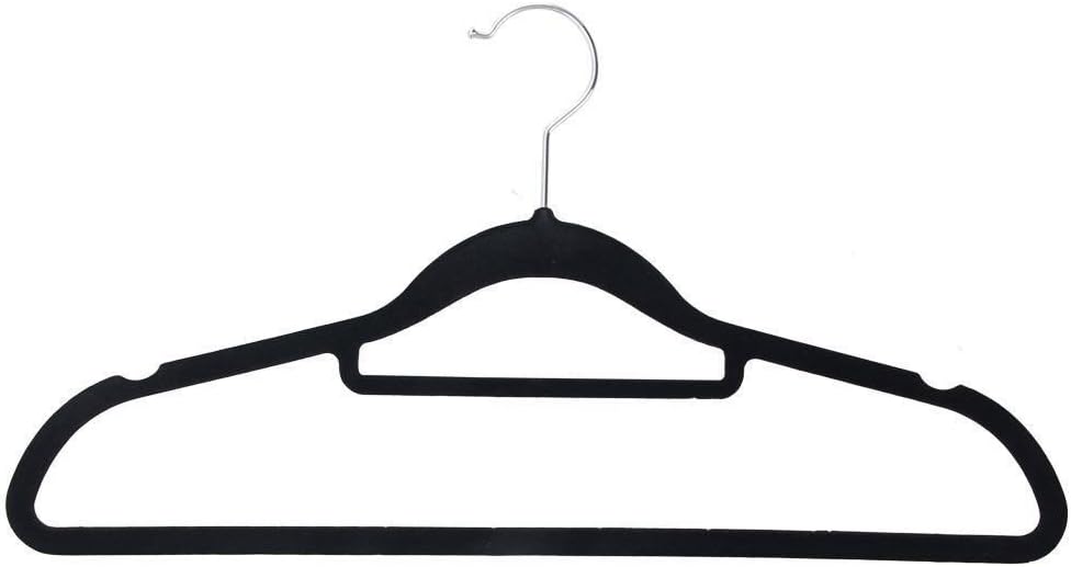 50 Velvet Black Hangers Amazon.co.uk Kitchen & Home