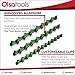 Olsa Tools Aluminum Socket Organizer, 3pc Set - Green Socket Holder Kit 1/2-Inch, 3/8-Inch, and 1/4-Inch Drive - Holds 58 Chrome or Impact Sockets - Professional Grade Socket Rails - Part: 1102