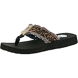yellow box fayth leopard flip flops