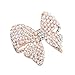 Binmer(TM)Women Shine Rhinestone Girls Hairpin Bowknot Pearl Hair Clip Summer Joker Barrettes Headwear Accessories (Gold)