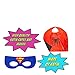 Superhero Capes for Kids, Girls & Boys | Pretend Play 2 Reversible Capes & 4 Masks Halloween, Birthdays Party Favors