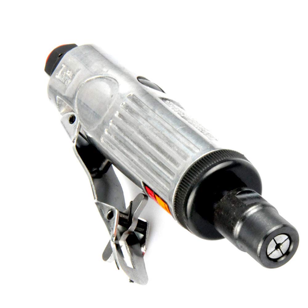 15pc Mini 1/4" Air Angle Die Grinder & Accessories Kit Portable Air Die Grinder Set with Toolbox