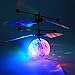 SZJJX Mini Flying RC Ball, Crystal Hand Suspension Helicopter Aircraft Infrared Sensing Induction Disco Lighting Bird Toy Colorful LED Flashing