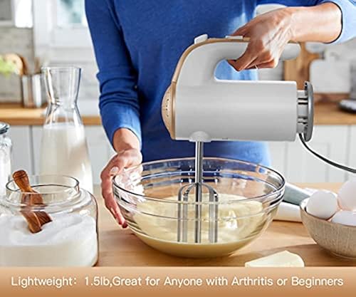 Hand Mixer Electric 300W Speeds Lightweight Powerful Handheld