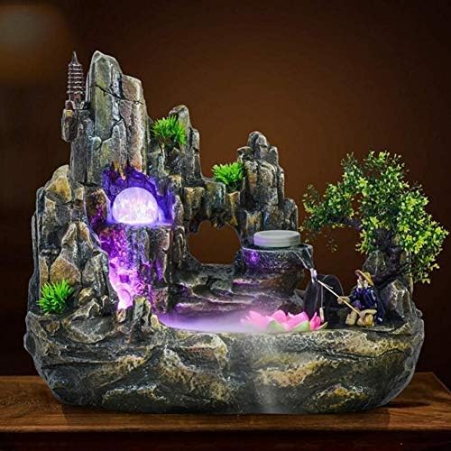 NanXi Indoor Outdoor Use Waterfall Desktop Tabletop Fountain decoration fountain with color changing LED lighting