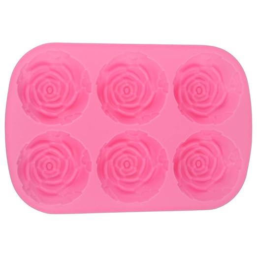 Molde para pastel de 6 cavidades Molde de silicona rosa en ...
