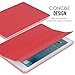 MoKo Case for iPad Pro 9.7 - Slim Lightweight Smart-shell Stand Cover with Translucent Frosted Back Protector for Apple iPad Pro 9.7 Inch 2016 Release Tablet, RED (with Auto Wake / Sleep)