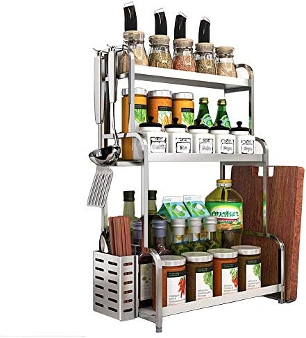 オーガナイザー収納棚キッチンシェルフ304ステンレススチール ...
