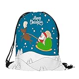 ✈ HYIRI Big Merry Christmas Candy Bag Satchel