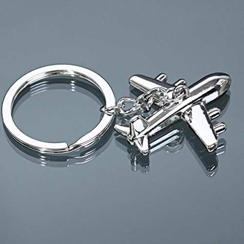 GOOTRADES Mini Airplane Alloy Keychains Keyring Creative Keyfob (pack of 2)