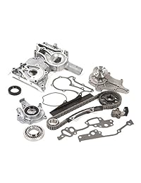 Evergreen tck2001wopt 75 82 Toyota 2,2 SOHC 8 V 20r/2.4 SOHC 8 V 22r Timing Cadena Kit w/calendario Cover Bomba de aceite Bomba de agua