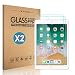 [ 2 Pack ] DONWELL iPad 9.7 2018 Screen Protector Bubble Free Anti Scratch Tempered Glass Protective Cover Compatible with iPad 5 5th/6 6th Generation/iPad Pro 9.7 Model A1823 A1822 9.7 inch