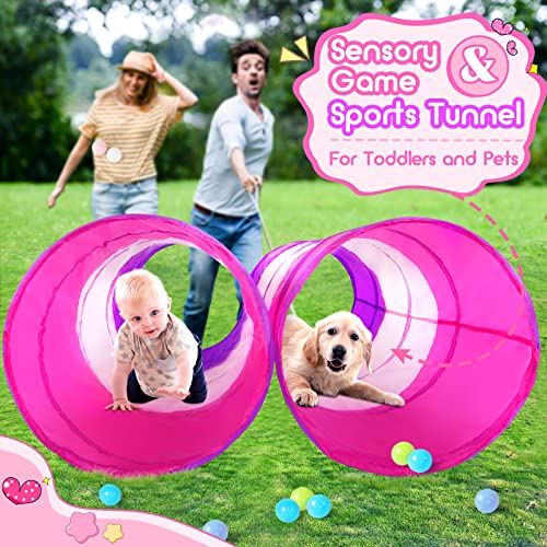 Kids Play Tunnel Tent for Toddler, 6ft Pop Up Crawl Tunnel Toy for