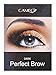 Perfect Brow Eyebrow Makeup Kit - Premium Dark Brown Eyebrow Color With FREE Eyebrow Grooming Scissors - Ideal Eyebrow Hair Trimmer