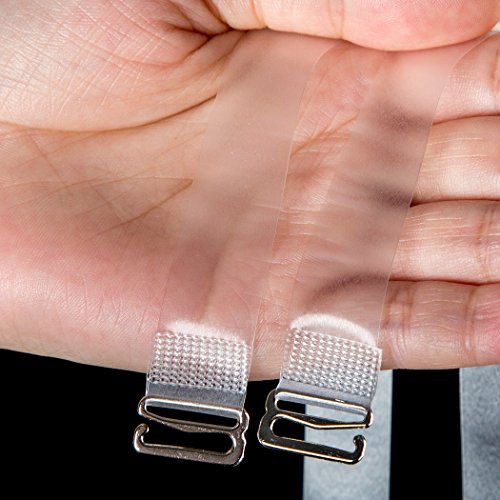 Bra Straps, Invisible Soft Clear Replacement Shoulder Straps Transparent & Removable - Thumbnail 7