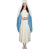 HOMELEX Virgin Mary Costume Adult Robe For Women Easter Halloween Cosplay