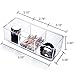 Storage Bathroom Acrylic Vanity Organizer Tray with 3 Compartments Without Lid Choice Fun