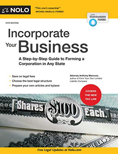 Incorporate Your Business: A Step-by-Step Guide to Forming a Corporation in Any State cover