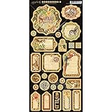 Graphic 45 4501373 Safari Adventure Journaling Chipboard