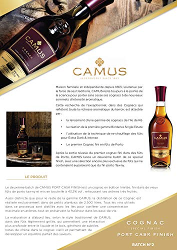 Camus Port Cask Finish mit Geschenkverpackung - Limited Edition - 70cl 43.2° - Familienbesitz seit 1863 – Bild 7