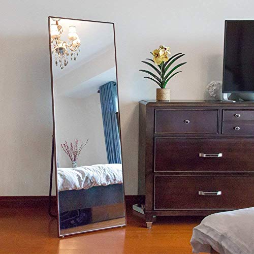 NeuType Full Length Mirror Floor Mirror with Standing Holder Bedroom