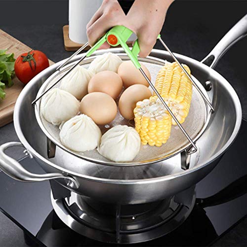 Steaming Rack Household Stainless Steel Cooking Ware Thickened Steaming Rack Stand (10 inch)