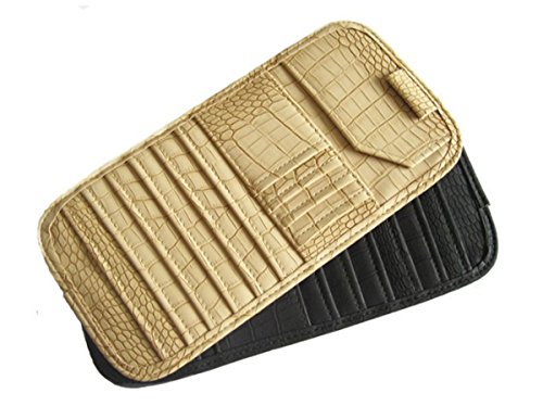image for BININBOX Auto Car Sun Visor Organizer Pouch Bag Card Storage CD DVD Di