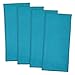 DII 100% Cotton, Machine Washable, Monogrammable Blanks, Solid Waffle Dishtowel, 18 x 28, Set of 4- Mosaic Blue