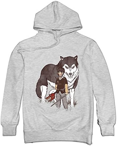 Men's Mchero A Dragon Is Not A Slave Hooded Sweatshirt Ash