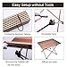 Erago Portable Folding Premium Camping Table,Lightweight&Backpack, Appropriate for Dining & Cooking, Hiking, Camping, Picnic,Beach, Outdoorthumb 2