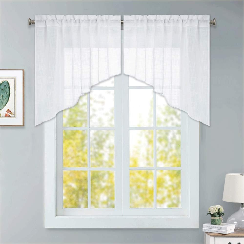 Amazon Com Ryb Home Window Topper Curtains Short Kitchen