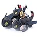 OK-STORE Dragon Plush with Embroidered Eyes Soft Stuffed Animals Toys Black Sheep Cuddle Pillow Boov White Sheep Dolls