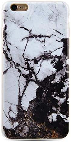 iPhone 6/6s Plus Case, Simple Marble Ceramic Tile Pattern TPU Soft Case for iPhone 6/6s Plus(Not Marble Texture) - Pattern Black White Mix