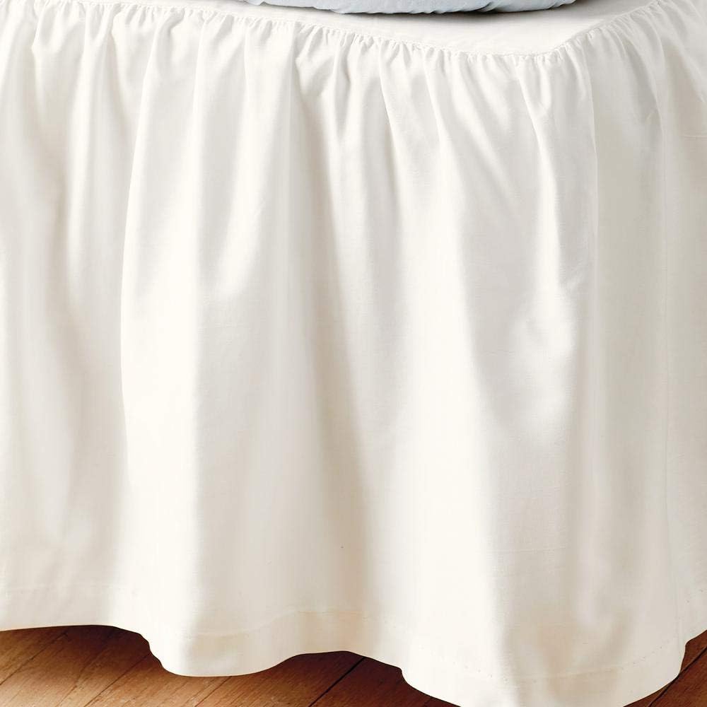 Bed Skirts Ruffled Bed Skirt With Split Corners Light Grey Short Queen Bedskirt Gathered Style Easy Fit Up To 15 Inch Drop Platform Ruffle Bed Skirts Home Kitchen