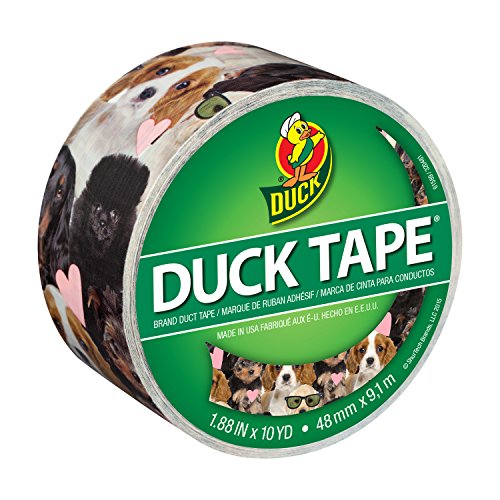 UPC 075353318133, Duck Brand 284172 Printed Duct Tape, Puppy Potpourri, 1.88 Inches x 10 Yards, Single Roll