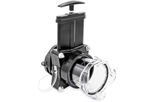 Camco 39050 Ready-to-Use Gate Valve with Built-in Clear Adapter , black