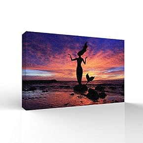 Elegant Mermaid Pictures Home Wall for Bedroom Living...